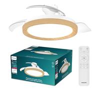 PHILIPS Ventilatore da soffitto LED dimmerabile 28W 35W DC PHILIPS BLISSWOODIM legno