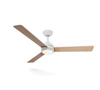 PHILIPS Ventilatore soffitto LED design moderno 132cm PHILIPS VELYXLIGHT bianco legno