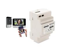 Philips Videocitofono - WelcomEye Connect 2, Videocitofono collegato allo smartphone, Controllo accessi RFID & limentazione modulare, Bianco