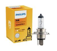 Philips Vision H1 H4 H7 W5W Alogeni Fino Al 30% In Più Di Luce Lampadine 55W 12V