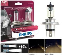 Philips Visione Forti 60% 9003 H4 60/55W Due Lampadine Nebbia Luce Alto Fascio