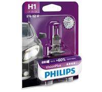 Philips VisionPlus H1 Alogena Fino Al 60% In Più Luce 55W 12V Lampadine Per Auto