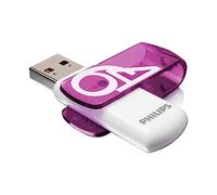 Philips Vivid Edition High Speed USB 2.0 unità flash USB 64 GB con cappuccio girevole per PC, laptop, computer, archiviazione dati, velocità di lettura fino a 25 MB/s