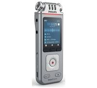 Philips Voice Tracer DVT4110/00 dittafono Flash card Cromo, Argento