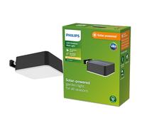 Philips Applique Solare A Led Per Illuminazione Da Esterni Vynce Quadrato Con Potenza 1,5 W IP44 In Alluminio Nero - 1116319