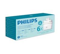 Philips Water Cartucce filtranti sostitutive SOFTENING+, 6 unità, compatibili con Brita, FINO AL 50% IN PIÙ DI RIDUZIONE DELLA DUREZZA