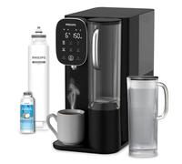 Philips Water Stazione dell'acqua a osmosi inversa ADD6912BK/10: elimina fino a 110 sostanze, riscaldamento e raffreddamento istantanei, durata del filtro di 1 anno