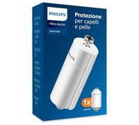 Philips Aqua Solutions Sistema filtrante doccia in linea con filtro contro cloro, impurità e calcare, Bianco