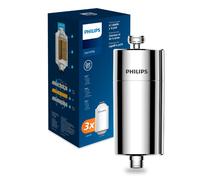 Philips Water Filtro da doccia In Line con 3 confezioni di ricambio riduce il