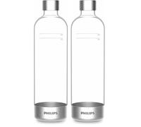 Philips Water Soda Maker Bottiglia Cabin, 1 litro, trasparente (Confezione da 2)