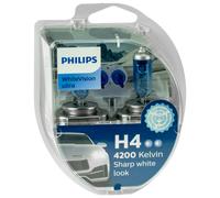 Philips WhiteVision Ultra H1 H4 H7 W5W Lampadine Alogene 55W 12V