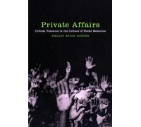 Phillip Brian Harper Private Affairs (Copertina rigida) Sexual Cultures