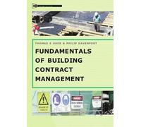 Phillip Davenport Thomas U Fundamentals of Building Contract Managem (Tascabile)