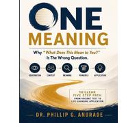 Phillip G Andrade One Meaning (Tascabile)