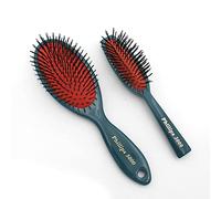 Phillips Brush Set di spazzole combinate da 3000 + 5000 cuscini - dimensioni borsa + pennelli a grandezza naturale, colore foglia di tè con motivi floreali, setole in nylon per le donne