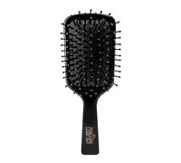 Phillips Brush Spazzola per capelli quadrata Luxe da borsa, elegante colore nero con accenti dorati, spazzola districante da 17,8 cm della serie Luxe di Phillips Brush Co