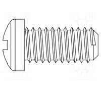Phillips M2x6 0,4 ISO 7045 Testa: cilindrica poliamide Vite