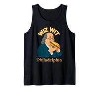 Philly Cheesesteak Wiz Wit Benjamin Franklin Filadelfia Canotta