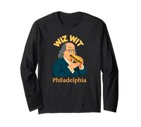 Philly Cheesesteak Wiz Wit Benjamin Franklin Filadelfia Maglia a Manica