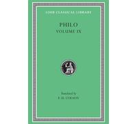 Philo Philo, Volume IX (Copertina rigida) Loeb Classical Library