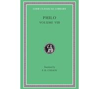 Philo Philo, Volume VIII (Copertina rigida) Loeb Classical Library