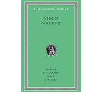 Philo Philo, Volume X (Copertina rigida) Loeb Classical Library