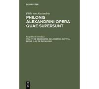 Philonis Alexandrini opera quae supersunt, Vol IV, De Abraham (Copertina rigida)