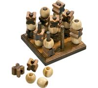 Philos 3266 - Tic Tac Toe, 3-D, bambù, giochi verdi, gioco di strategia