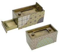 Philos 5528 - Secret Box Summer, scatola regalo, puzzle, gioco di trucchi in legno