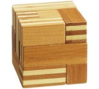 Somawürfel - Bambù - 7 Pezzi Del Puzzle - Gioco di Riflessione Pazienza