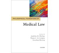 Philosophical Foundations of Medical Law (Copertina rigida)