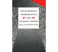 Philosophical Hermeneutics and Literary Theory