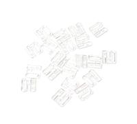 PHILSP 10 ganci rettangolari in plastica per bralette e chiusura da cucire sul reggiseno del costume da bagno BIKINI trasparente 14 mm