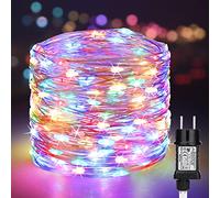 PhilzOps 200 LED Rame Filo Stringa Luci, 20M Colorata Albero di Natale Fata Luci con Spina 8 Modalità Esterno Interno Impermeabile Catena Luminosa Decorativa per Natale Letto Camera Feste Giardino