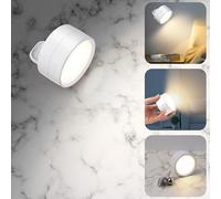 PhilzOps LED Applique da Parete Interno, USB Lampada da Parete Ricaricabile Ruotabile a 360° Dimmerabile Lampada Controllo Touch Luce Notturna con Telecomando per Camera da Letto Soggiorno Corridoio