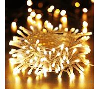 PhilzOps Luci Natalizie da Esterno, Luci Stringa Albero di Natale 20M 200 LED Catena Luminosa Interno a Batteria Impermeabile 8 Modalità Lucine Decorative per Camera Festival Matrimonio, Bianco Caldo