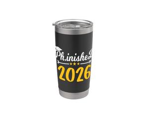 Phinally Done 2026 Dottorato PhD Divertente PhD Laurea 2026 Bicchiere termico in acciaio inox doppia parete