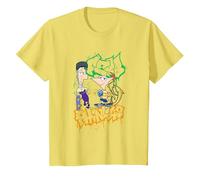 Phineas & Ferb Graffiti Maglietta, Bambini, Limone, 8 anni