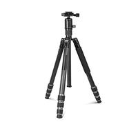 Phinistec 155cm Treppiede Fibra di Carbonio con Monopiede e Testa a Sfera Panoramica a 360 ° per Fotocamera Reflex e Smartphone Carica Max. 12kg