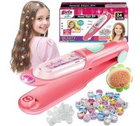 phiorine Set di strumenti per lo styling dei capelli con strass glitterati per illuminare i capelli delle ragazze, 2026 nuovo timbro per capelli, set di gemme per capelli con diamanti brillanti