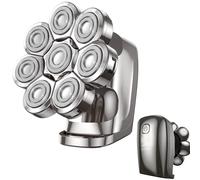 Phisco Rasoi per uomini calvi, rasoio elettrico 8D aggiornato per uomo, rasoio elettrico ricaricabile senza fili, rasoio a testa calva asciutta e bagnata per uomo con display a LED