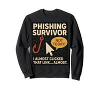 Phishing Survivor Tee Divertente Cyber Security Awareness Gee Felpa