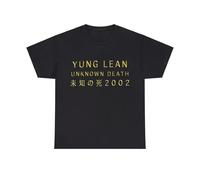 PHKVY Yung Lean Unknown Death 2002 Album Tour Merch Tee T-Shirt And Sizes Black M