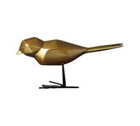PHLCF Statua Ornamenti Geometrici a Forma di Uccello Origami Uccello Soggiorno Ufficio Veranda Casa Decorazioni in Resina - Oro