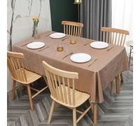 PHLCF Tovaglia Impermeabile 160 x 200 cm Tovaglia Lavabile. Tovaglia in PVC Impermeabile e Resistente al Calore per Cucina, Sala da Pranzo o Esterno. Tela Cerata Rettangolare