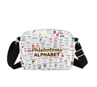 Phlebotomist, borsa a tracolla con lettera dell'alfabeto per flebotomia, regalo di ringraziamento, regalo di laurea, per infermiere flebotomista, PBT Tech, Flebagbotomista, Medium