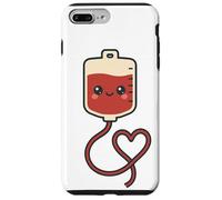 Phlebotomist Carino Kawaii Sacca Del Sangue Medico Infermiere Donatore di S Custodia per iPhone 7 Plus/8 Plus