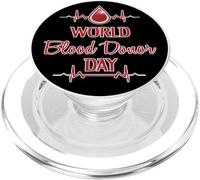 Phlebotomy Blood Drive World Blood Donor Day Phlebotomist PopSockets PopGrip per MagSafe