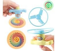 Phlognfy Giroscopio Bambini, Giocattolo a Elica, Set Giocattoli Giroscopio Colorato da 12 Pezzi, Giochi Aperto Bambini, Regali Compleanno per Ragazzi e Ragazze