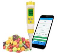 PHmetro per Alimenti Bluetooth, PHmetro Digitale per Fermentazione Alimentare, Intervallo di Misurazione 0,00-14,00 PH, Risoluzione 0,01 PH, Controllo Intelligente Tramite App